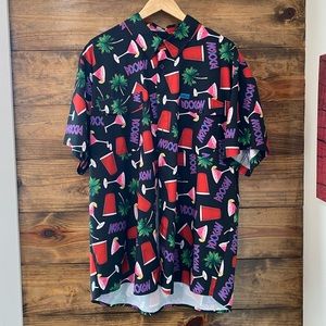 Dixxon Flannel Co “Dancun” Short Sleeve Button Down Shirt Sz 2XL w/ Buttons